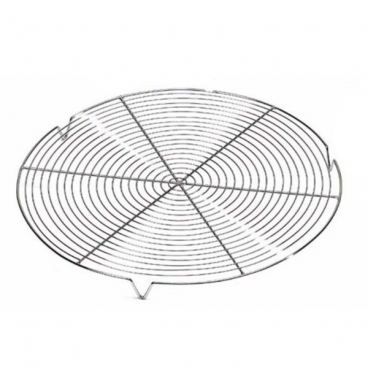 Matfer 312502 Chromed Steel 9-1/2” Round Cooling Rack With Feet