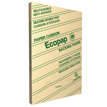 Matfer 320211 ECOPAP 23-3/4” x 15-3/4” Unbleached Brown Baking Paper