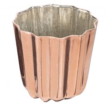 Matfer 340416 1-3/4" Copper Tin Lined Fluted Cannelé Mold