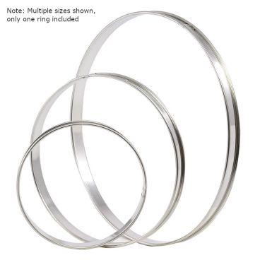 Matfer 371611 6 1/4" Stainless Steel Bottomless Tart Ring Mold