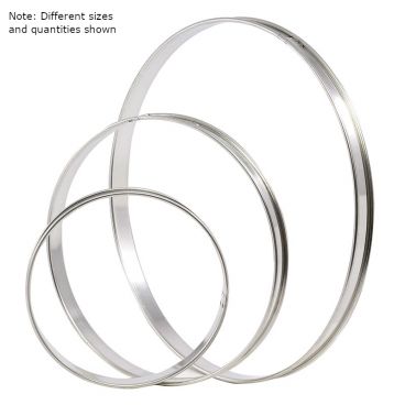 Matfer 371708 4" Stainless Steel Bottomless Tart Ring