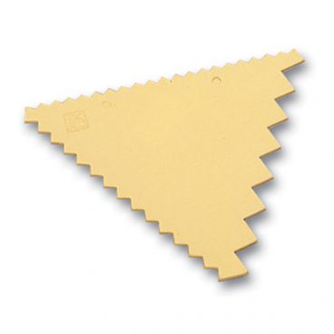 Matfer 421702 3-5/8" 3-Sided Jagged Pastry Decorating Comb