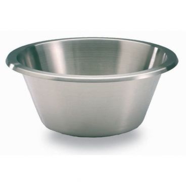 Matfer 702622 8-3/4" 2.6 Qt. Stainless Steel Flat Bottom Mixing Bowl