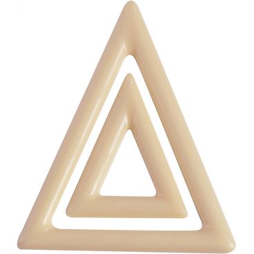 Matfer 380184 Geometric 2-Triangle 2 2/3" x 3 1/6" And 1 1/2" x 1 7/8" Polycarbonate Chocolate Molds