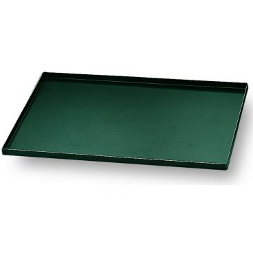 Matfer 455001 Blue Steel 23 3/4" Long 15 3/4" Wide 1/16" Thick Oven Baking Sheet With 4 Straight Edges