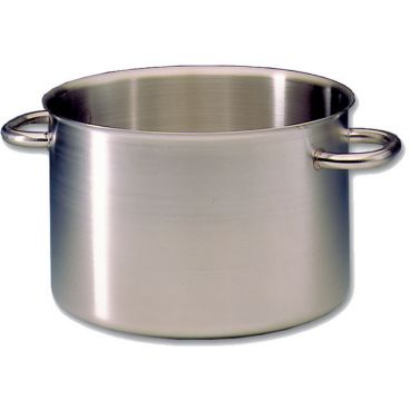 Matfer 690024 Excellence Cookware 9 1/2" Diameter x 6 3/8" High 7 1/2-Quart Capacity Induction-Ready Stainless Steel Stockpot Without Lid
