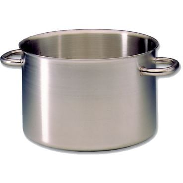 Matfer 690036 Excellence Cookware 14 1/8" Diameter x 9 1/2" High 25 1/2-Quart Capacity Induction-Ready Stainless Steel Stockpot Without Lid