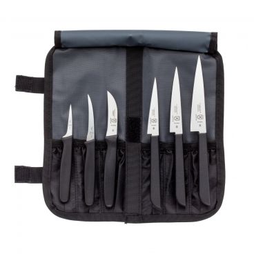 Mercer Culinary M12610 7-Piece Plating / Carving High Carbon Stainless Steel Knife Set With Heavy Duty Storage Roll