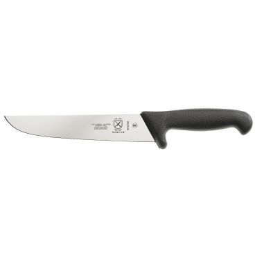 Mercer Culinary M13706 BPX 8 1/4" Long Ice-Hardened High-Carbon German Stainless Steel European Butcher Knife With Textured Glass-Reinforced Nylon Handle