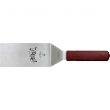 Mercer Culinary M18320 Hell's Handle 13 1/2" Long Solid Turner With 6" x 3" Square Edge Precision Ground Japanese Stainless Steel Blade