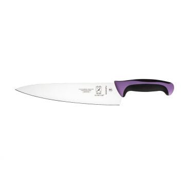 Mercer Culinary M22610PU Millennia 10" High Carbon Japanese Steel Chef Knife With Purple Santoprene Handle