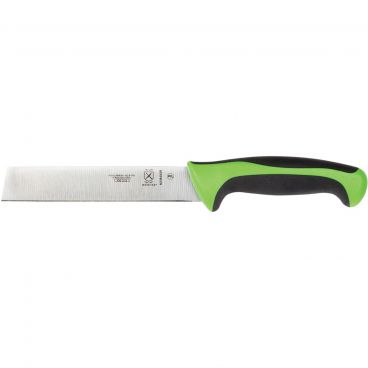 Mercer Culinary M23840 Green 6" Long Blade Stamped High-Carbon Japanese Stainless Steel Millennia Color Handle NSF Produce Knife With Non-Slip Handle And Finger Guard