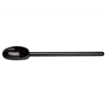 Mercer Culinary M33182BK Hell's Tools Black 11 7/8" High Temperature Nylon Mixing Spoon