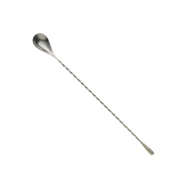 Mercer Culinary M37012 Barfly 11-13/16” Stainless Steel Classic Bar Spoon With Weighted End