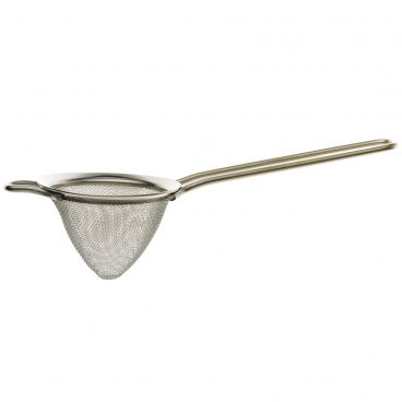 Mercer Culinary M37025 Barfly 3 1/2" Diameter Stainless Steel Fine Mesh Strainer With Conical Shaped Bowl