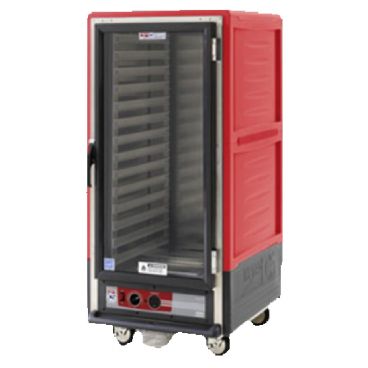 Metro C537-MFC-U C5 3 Series 3/4 Height Red Moisture Heated Holding and Proofing Cabinet with Clear Door - 120V, 2000W