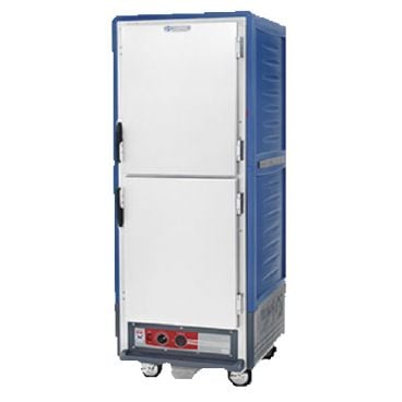 Metro C539-CDS-U-BU C5 3 Series Blue Heated Holding and Proofing Cabinet with Solid Dutch Doors - 120V, 2000W