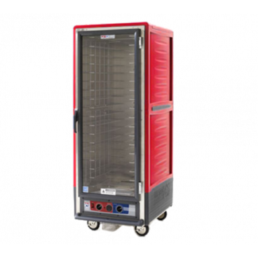 Metro C539-HLFC-U C5 3 Series Red Heated Holding Cabinet with Clear Door - 120V, 1440W