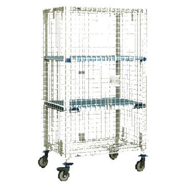 Metro MQSEC53LE 39" MetroMax Q Heavy Duty Mobile Security Unit, Dolly Mounted With 5" Casters