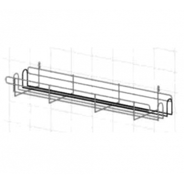 Metro SR24BR Smartwall G3 Plated Spice Rack / Utility Shelf 5.25" x 22.5" x 4"