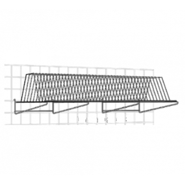 Metro TDR48K3 Antimicrobial Tray Drying Rack, Grid Mount With 50 lb Capacity