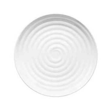 GET Enterprises ML-81-W 9-1/2" Diameter White Melamine Round Dinner Plate - Milano Collection