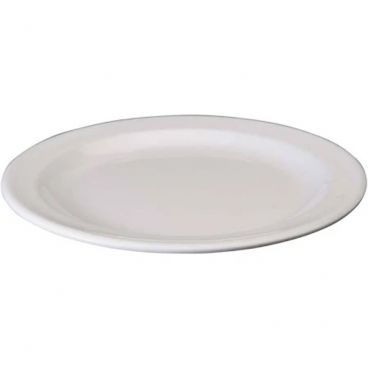 Winco MMPR-7W 7 1/4" White Melamine Dinner Plates 12/Pack