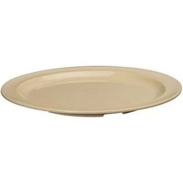 Winco MMPR-8 8" Tan Melamine Dinner Plates 12/Pack