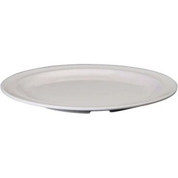 Winco MMPR-9W 9" White Melamine Dinner Plates 12/Pack
