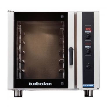 Moffat E35D6-26 35-7/8" Turbofan Full-Size Digital/Electric Countertop Convection Oven With Porcelain Oven Chamber, 208V or 220-240V