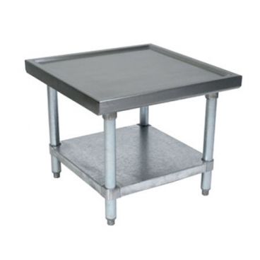 John Boos MS4-2424SSK Stainless Steel 24" x 24" Heavy Duty Machine Stand w/ Stainless Steel Legs and Undershelf