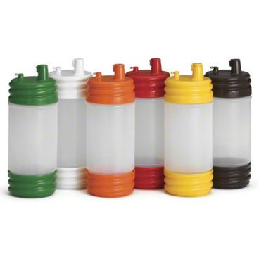 Tablecraft N32LPA 32 Ounce Plastic Pourmaster (Assorted Set of 12)