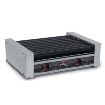 Nemco 8027SX-220 Hot Dog Roller Grill with GripsIt Non-Stick Coating - 27 Hot Dog Capacity (220V)