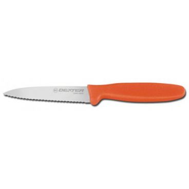 Dexter Russell 15583 3.5" Sani-Safe Net, Twine and Line Knife with Orange Handle