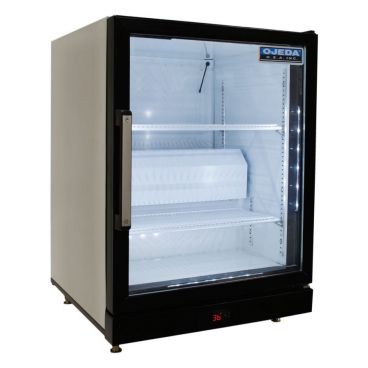 Ojeda CTRH 4 23.3" Wide Countertop Insulated Glass Door Merchandiser Refrigerator - 4.54 Cubic Feet