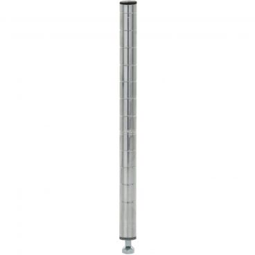 Olympic J13C 13" Grooved Chrome NSF Post For Stationary Shelving With Leveling Bolt And Cap