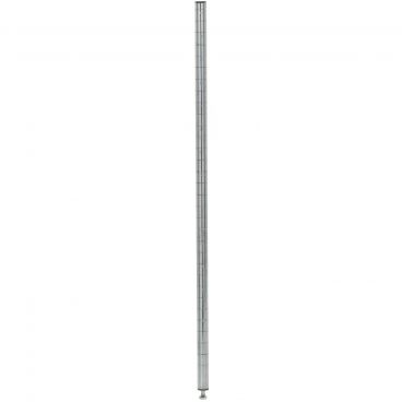 Olympic J33C 33" Grooved Chrome NSF Post For Stationary Shelving With Leveling Bolt And Cap