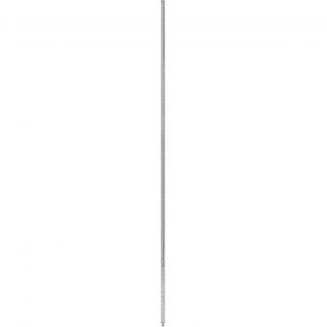 Olympic J74C 74" Grooved Chrome NSF Post For Stationary Shelving With Leveling Bolt And Cap