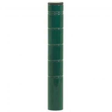Olympic J7UK 7" Grooved Green Epoxy NSF Post For Mobile Shelving With Leveling Bolt And Cap