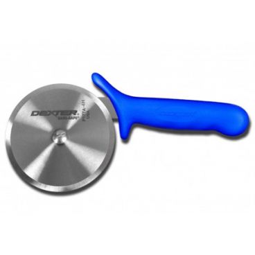 Dexter Russell 18023H Sani-Safe 4" Pizza Cutter with Heat Resistant Blue Handle