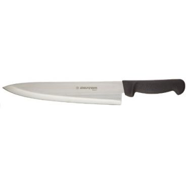 Dexter Russell 31601B Basics 10" Cook’s Knife with High-Carbon Steel Blade and Black Handle