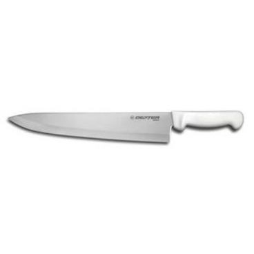 Dexter Russell 31629 Basics Series 12" Cook’s Knife with High-Carbon Steel Blade with White Handle