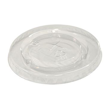 PA-YLP22C Clear Flat Lid with Straw Slot 20 oz.