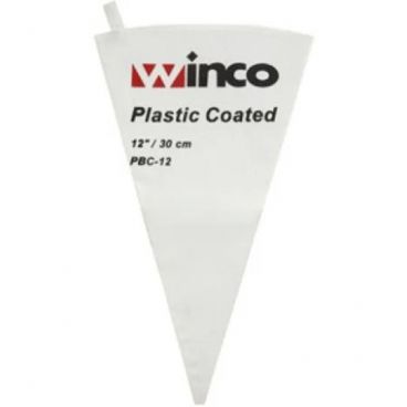 Winco PBC-12 12" Plastic Lined Canvas Pastry Bag
