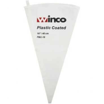 Winco PBC-16 16" Plastic Lined Canvas Pastry Bag