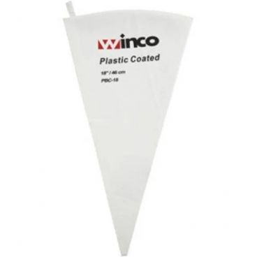 Winco PBC-18 18" Plastic Lined Canvas Pastry Bag