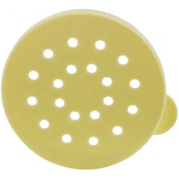 Winco PDG-YL 10 oz. Yellow Plastic Dredge Lid for Winco PDG-10 and PDG-10AC