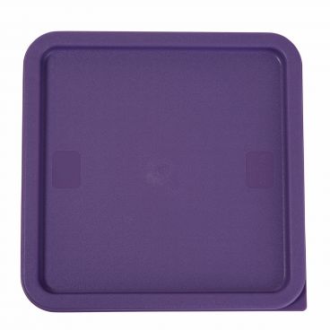 Winco PECC-128P Purple Allergen-Free Square Cover for 12, 18 and 22 Qt. Food Storage Containers