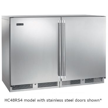 Perlick HC48RS4_SSGDC 48" C-Series Undercounter Refrigerator, Glass Doors with Stainless Steel Frame