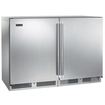Perlick HC48RS4_SSSDC 48" C-Series Undercounter Refrigerator, Solid Stainless Steel Doors